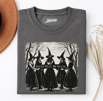 VINTAGE GIRLS WILL BE GIRLS WITCH SHIRT, FUNNY WITCH VINTAGE SHIRT BT-00122
