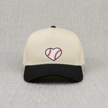 BASEBALL GIFT FOR HER, ADJUSTABLE BASEBALL HEART CAP BT-0010