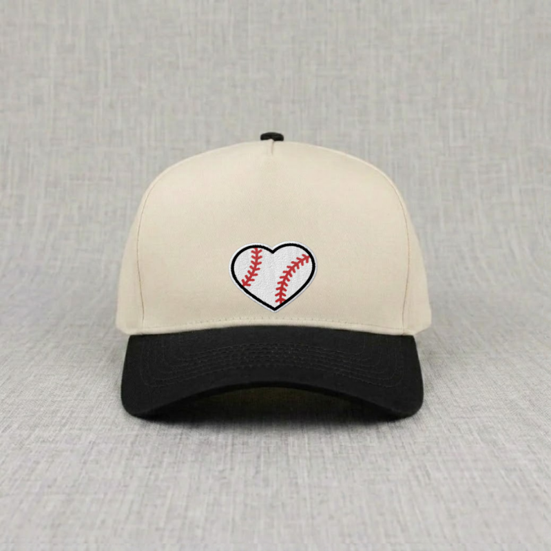 BASEBALL GIFT FOR HER, ADJUSTABLE BASEBALL HEART CAP BT-0010