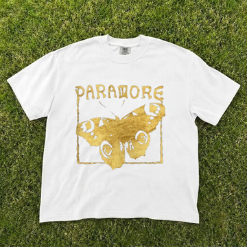 PARAMORE BUTTERFLY GRAPHIC T-SHIRT, VINTAGE ROCK BAND TEE, UNISEX MUSIC FAN SHIRT BT-0073