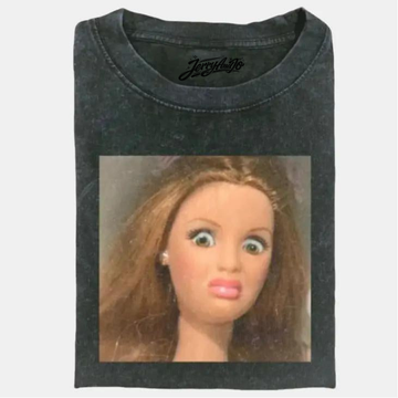 FUNNY DISGUSTED BARBIEEE MEME T-SHIRT, DOLL FACE MEME SHIRT BT-0088