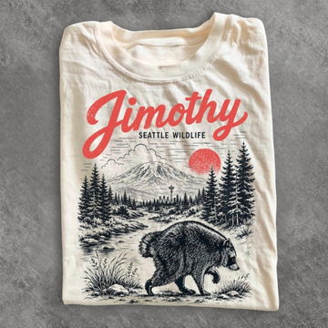 JIMOTHY RACCOON SHIRT, VIRAL SEATTLE RACCOON TEE BT-00190