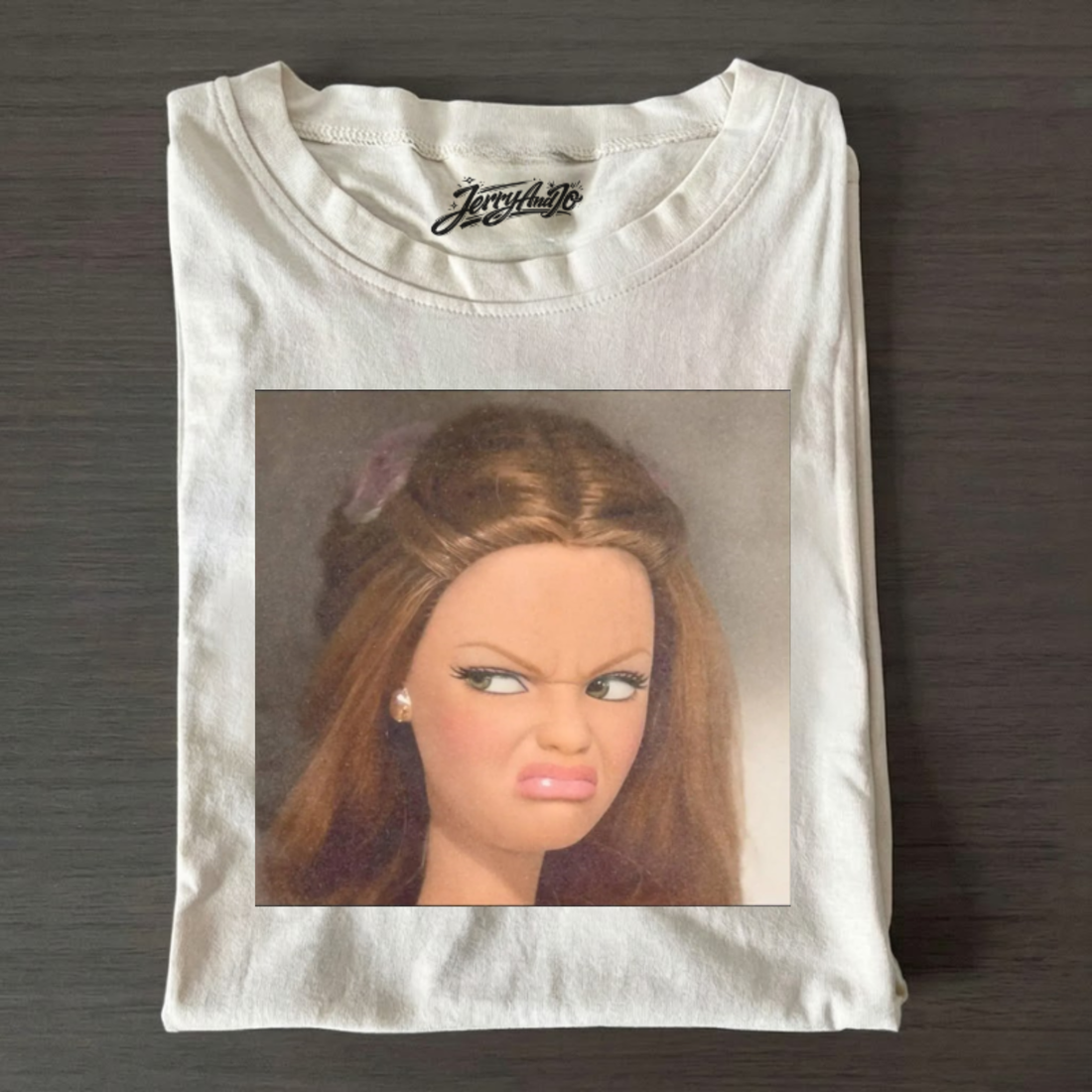 ANGRY DOLL FACE MEME T-SHIRT, BT_00003