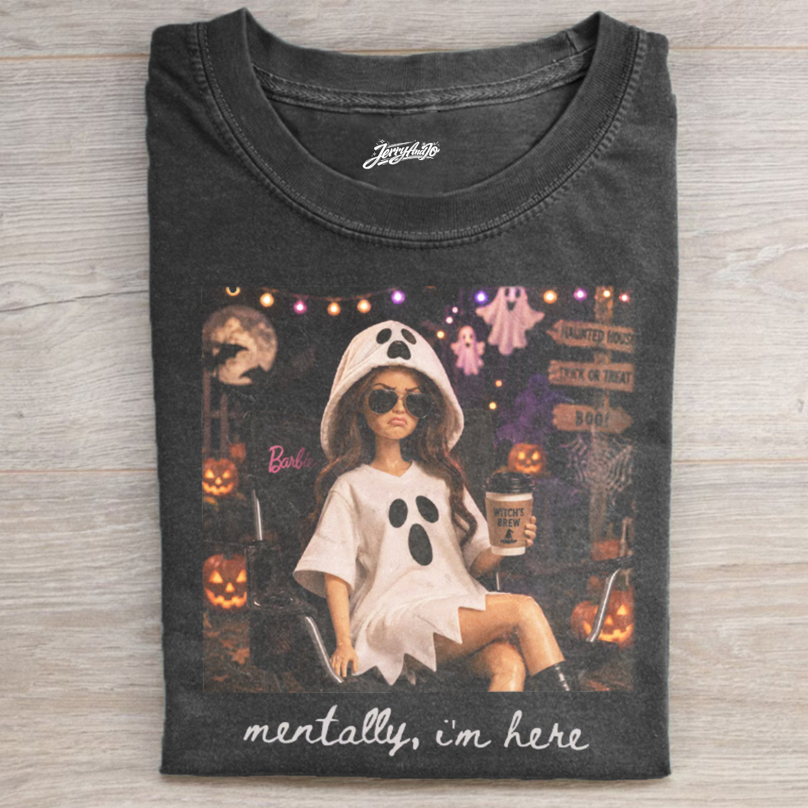 FUNNY DOLL FACE HALLOWEEN T-SHIRT BT-00192
