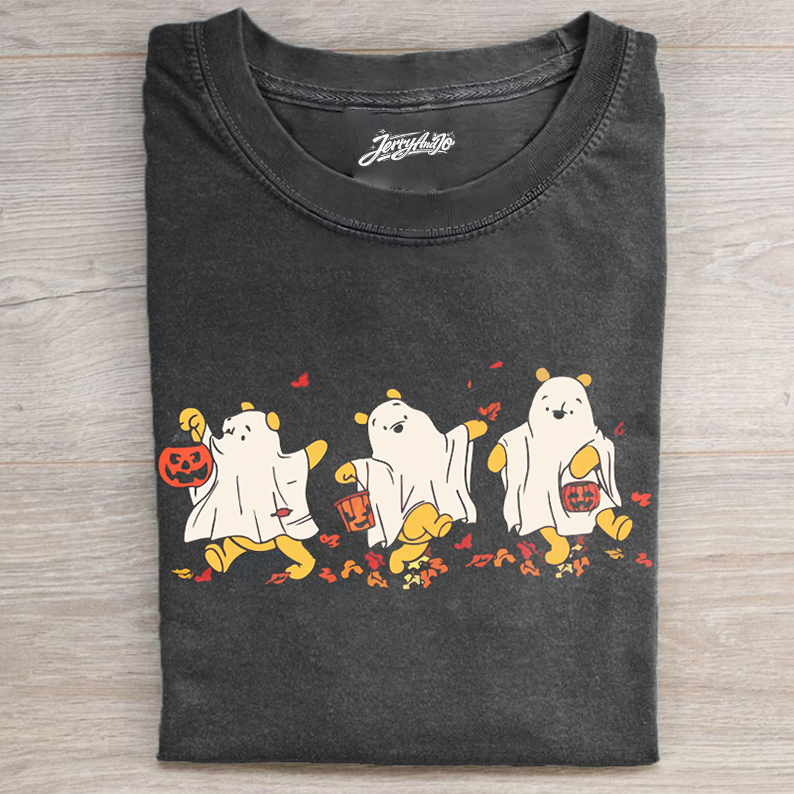 RETRO POOH GHOST HALLOWEEN T-SHIRT BT-00142