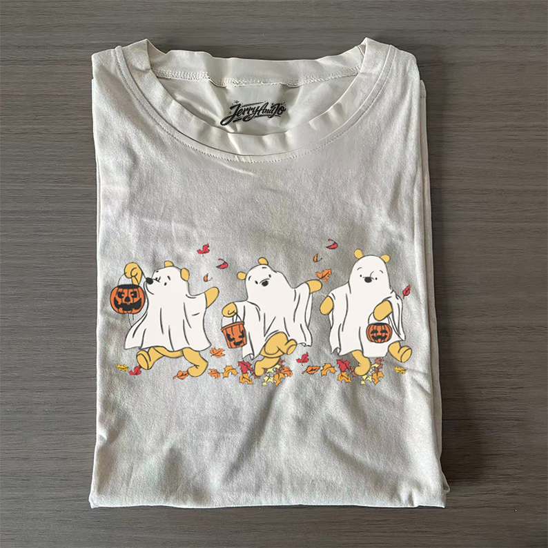 RETRO POOH GHOST HALLOWEEN T-SHIRT BT-00142