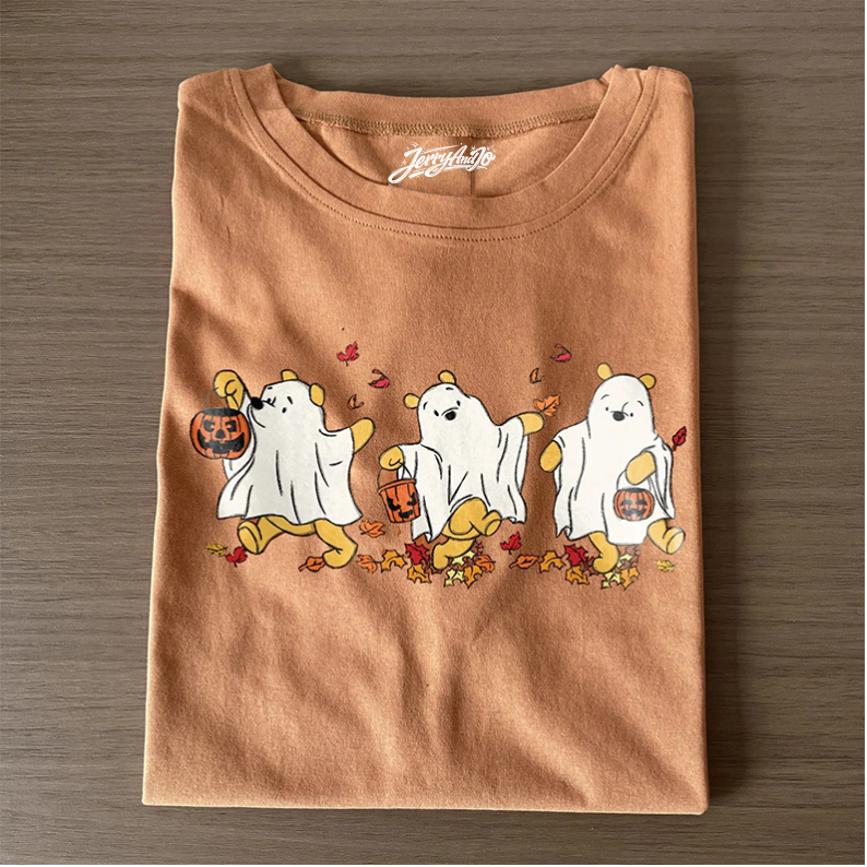 RETRO POOH GHOST HALLOWEEN T-SHIRT BT-00142