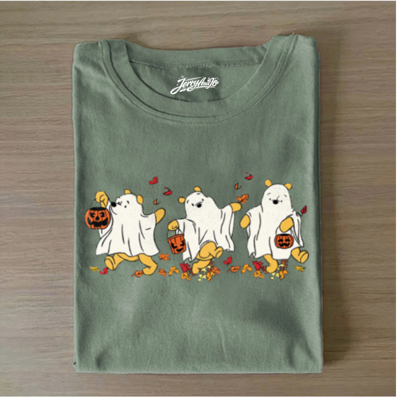 RETRO POOH GHOST HALLOWEEN T-SHIRT BT-00142