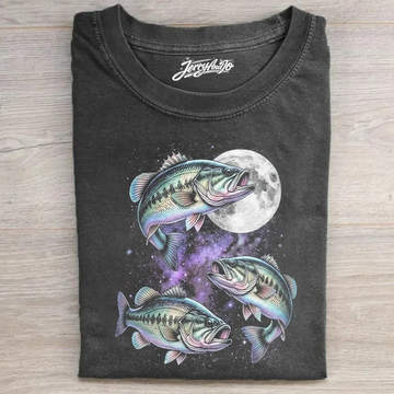BASS FISHING MOON T-SHIRT LL - 0250