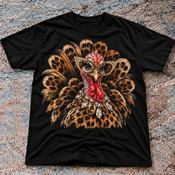 Unisex Leopard Turkey Thanksgiving SHIRT HHUE - 174