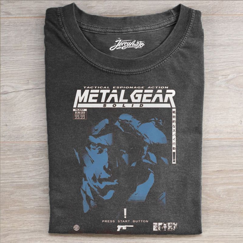 RETRO MGS1 SNAKE T-SHIRT HHUE - 081