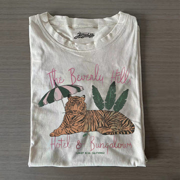 THE BEVERLY HILLS HOTEL AND BUNGALOW T-SHIRT HHUE - 084