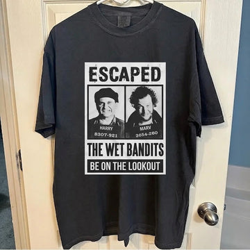 WANTED - WET BANDITS INSPIRED BY HOME ALONE SHIRT HHUE - 069