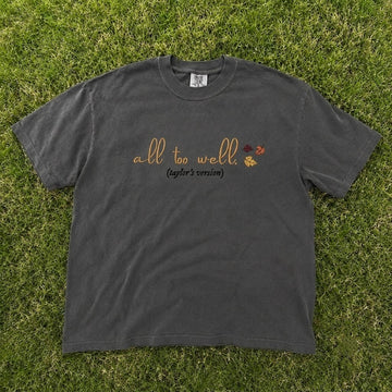 (Copy)ALL TOO WELL TAYLOR'S VERSION EMBROIDERED TEE CT-0041