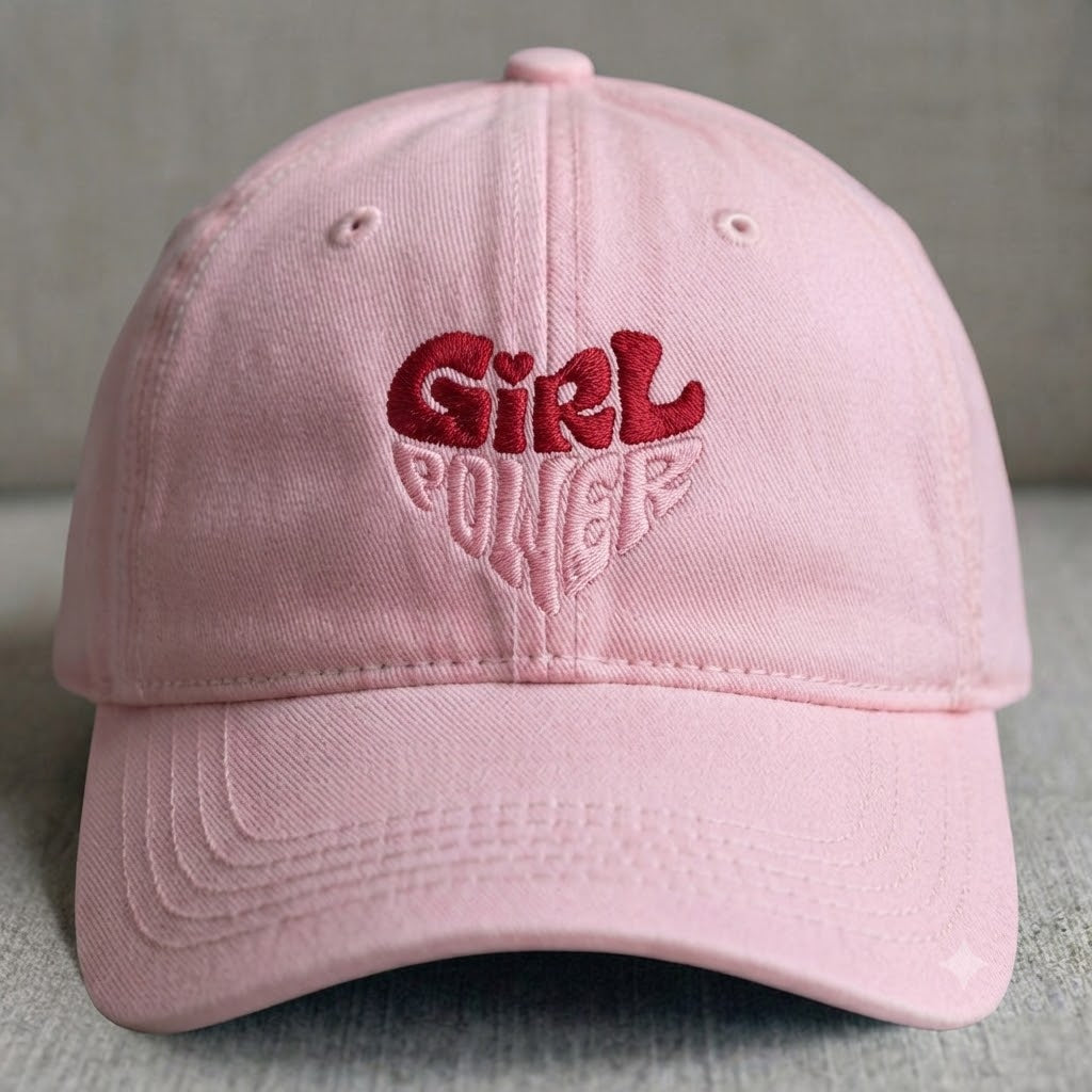GIRL POWER EMBROIDERED HAT BS-0009