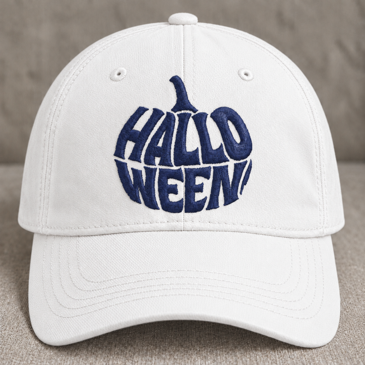 HALLOWEEN GOTHIC EMBROIDERED BLACK CAP BS-0046