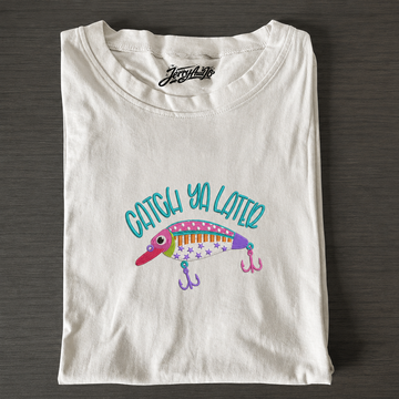 CATCH YA LATER EMBROIDERED GRAPHIC TEE BS-00001