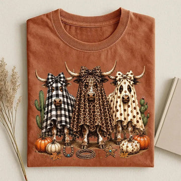 WESTERN COW GHOST T-SHIRT LL - 0241