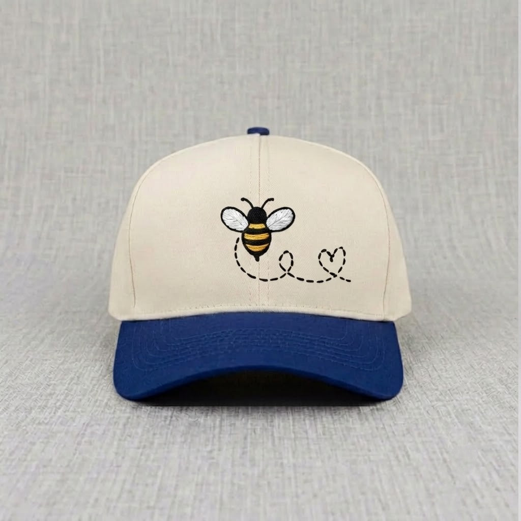 SWEET BUMBLE BEE BASEBALL HAT EMBROIDERED HAT CT-0011