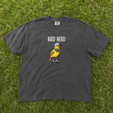 BIRD NERD EMBROIDERED TEE CT-0025