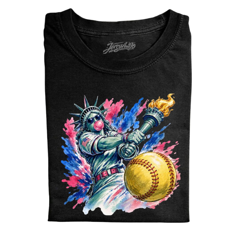 SOFTBALL LOVER PATRIOTIC TEE BN-0001