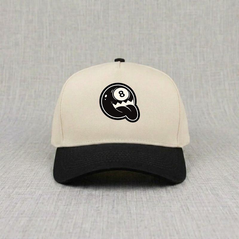 Eight Ball Monster Embroidered Baseball Hat B-00153