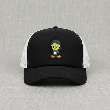 Sporty Bird Vibes Embroidery Trucker Hat, Cute Liltle Duck Cap B-0077