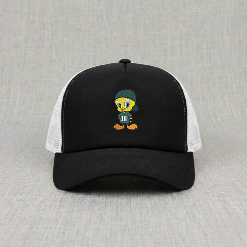 Sporty Bird Vibes Embroidery Trucker Hat, Cute Liltle Duck Cap B-0077