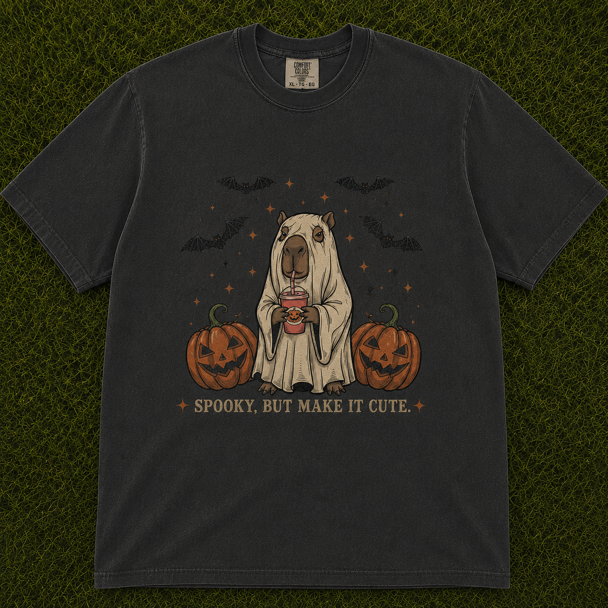 RETRO HALLOWEEN CAPYBARA T-SHIRT AV-0091