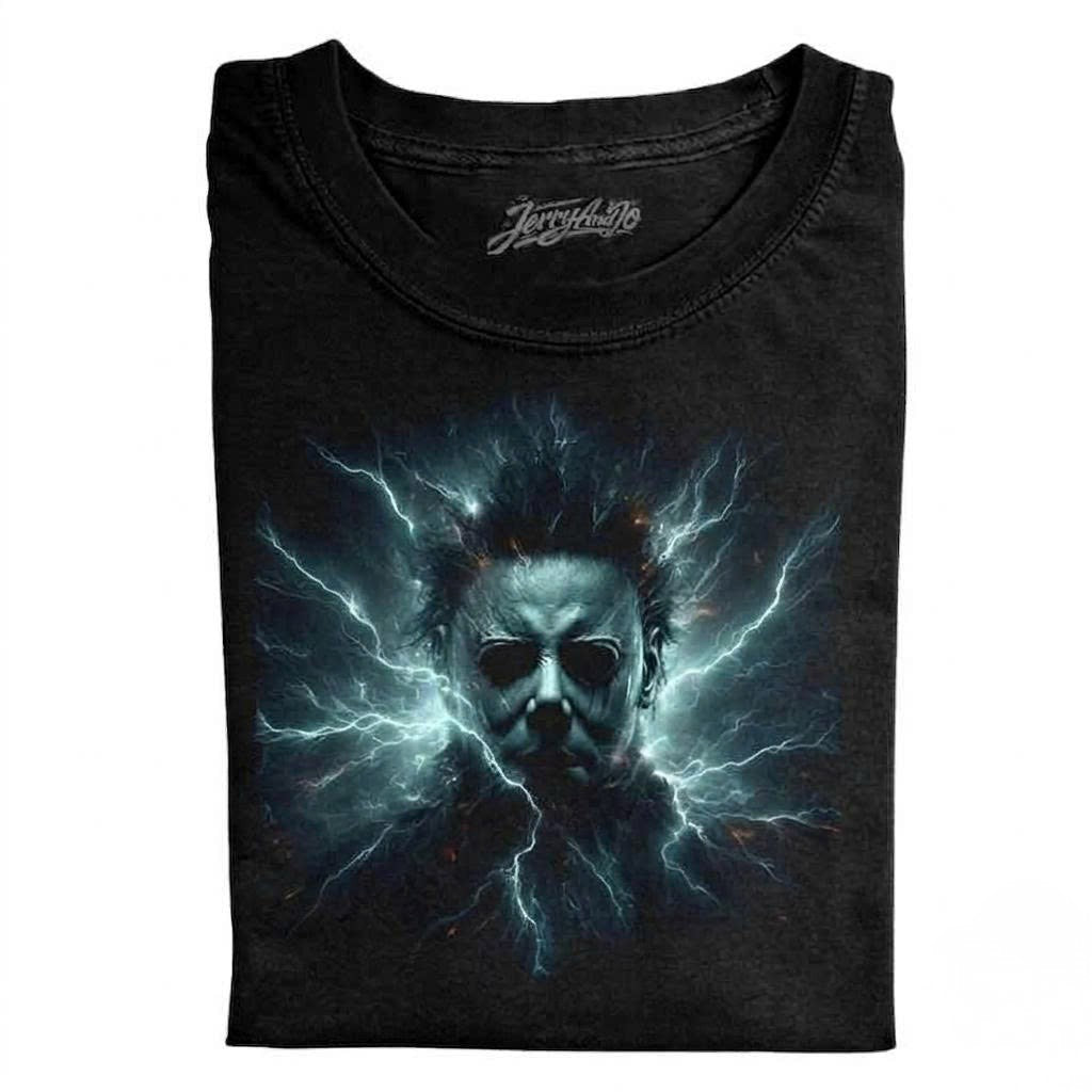 RETRO THUNDER LIGHTNING GRAPHIC TEE LL - 0128