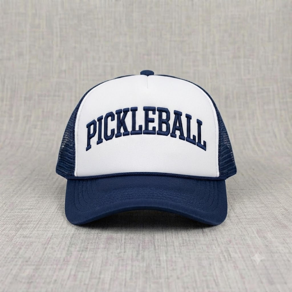 PICKLEBALL VINTAGE COLLEGIATE TRUCKER HAT BS-0008