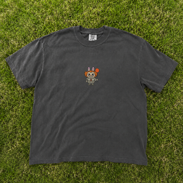 CREEPY BUNNY CLOWN EMBROIDERED TEE AV-0062