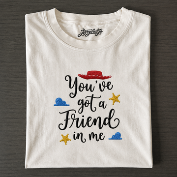 YOU'VE GOT A FRIEND IN ME CARTOON EMBROIDERED SHIRT AV-0012