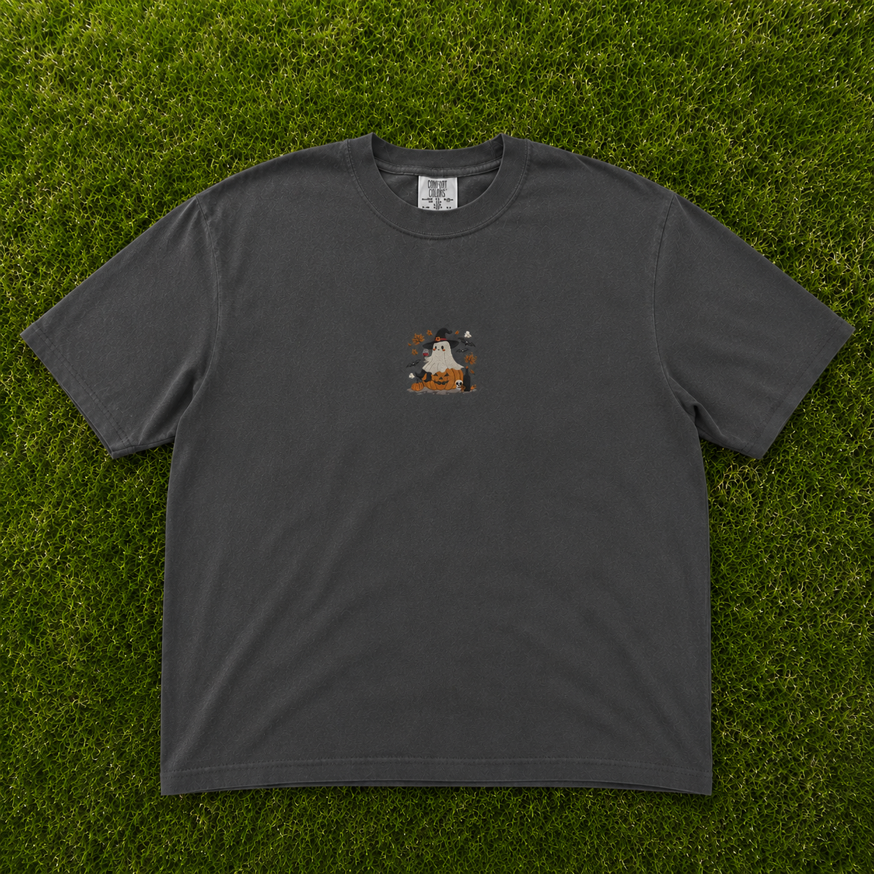 WITCH GHOST EMBROIDERED TEE AV-0069