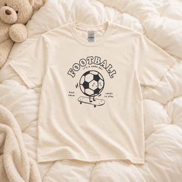 CUTE FOOTBALL SKATEBOARD GRAPHIC OVERSIZED T-SHIRT BS-00004