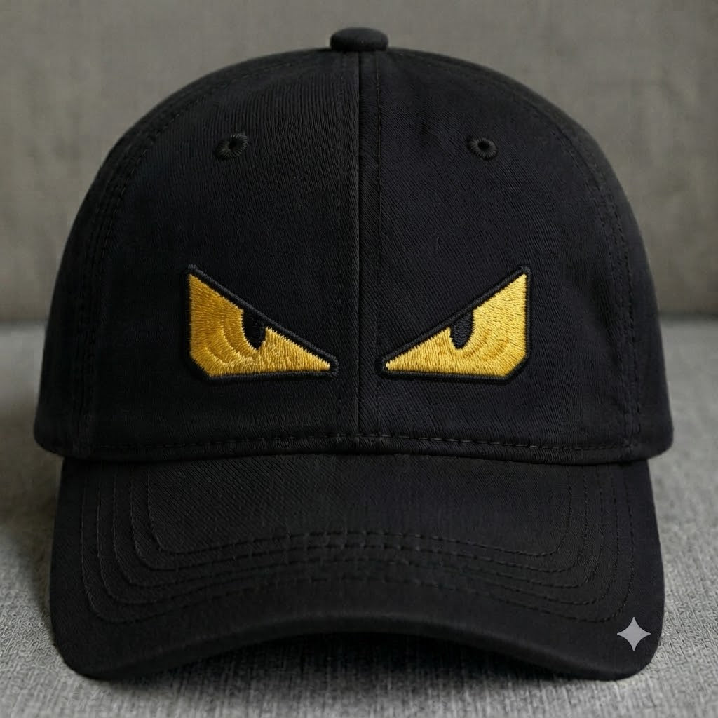 MINIMAL HORROR EYES EMBROIDERED HAT BS-0028