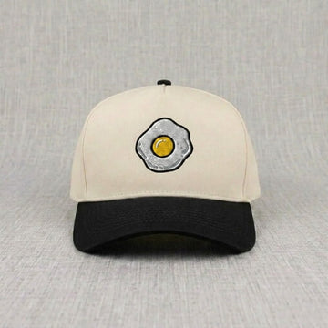 FUNNY FRIED EGG EMBROIDERED BASEBALL HAT CT-0025