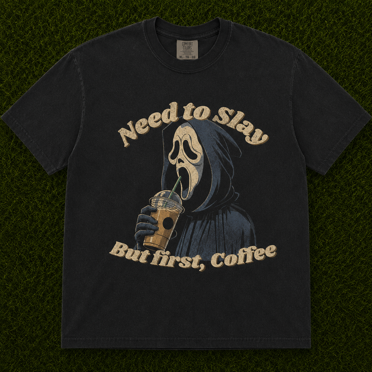 SPOOKY COFFEE LOVER HALLOWEEN T-SHIRT AV-0096