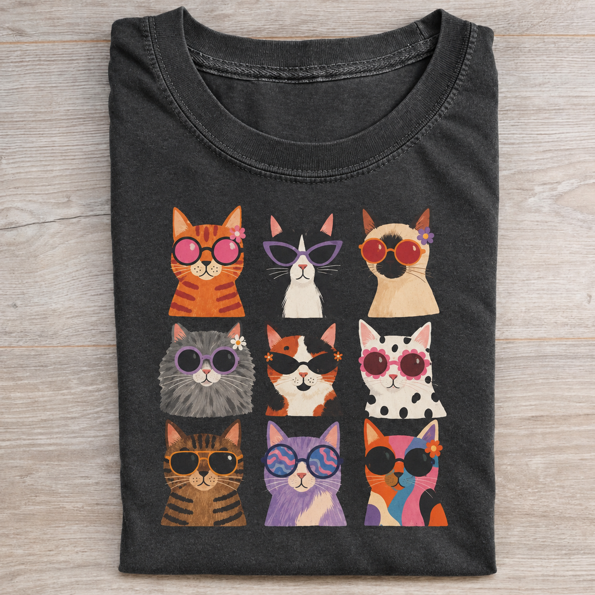 Cats With Sunglasses Cat Lover SHIRT HHUE - 158