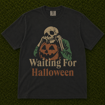WAITING FOR HALLOWEEN VINTAGE T-SHIRT AV-0093