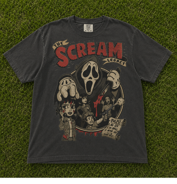 THE SCREAM LEGACY RETRO HORROR T-SHIRT AV-00127