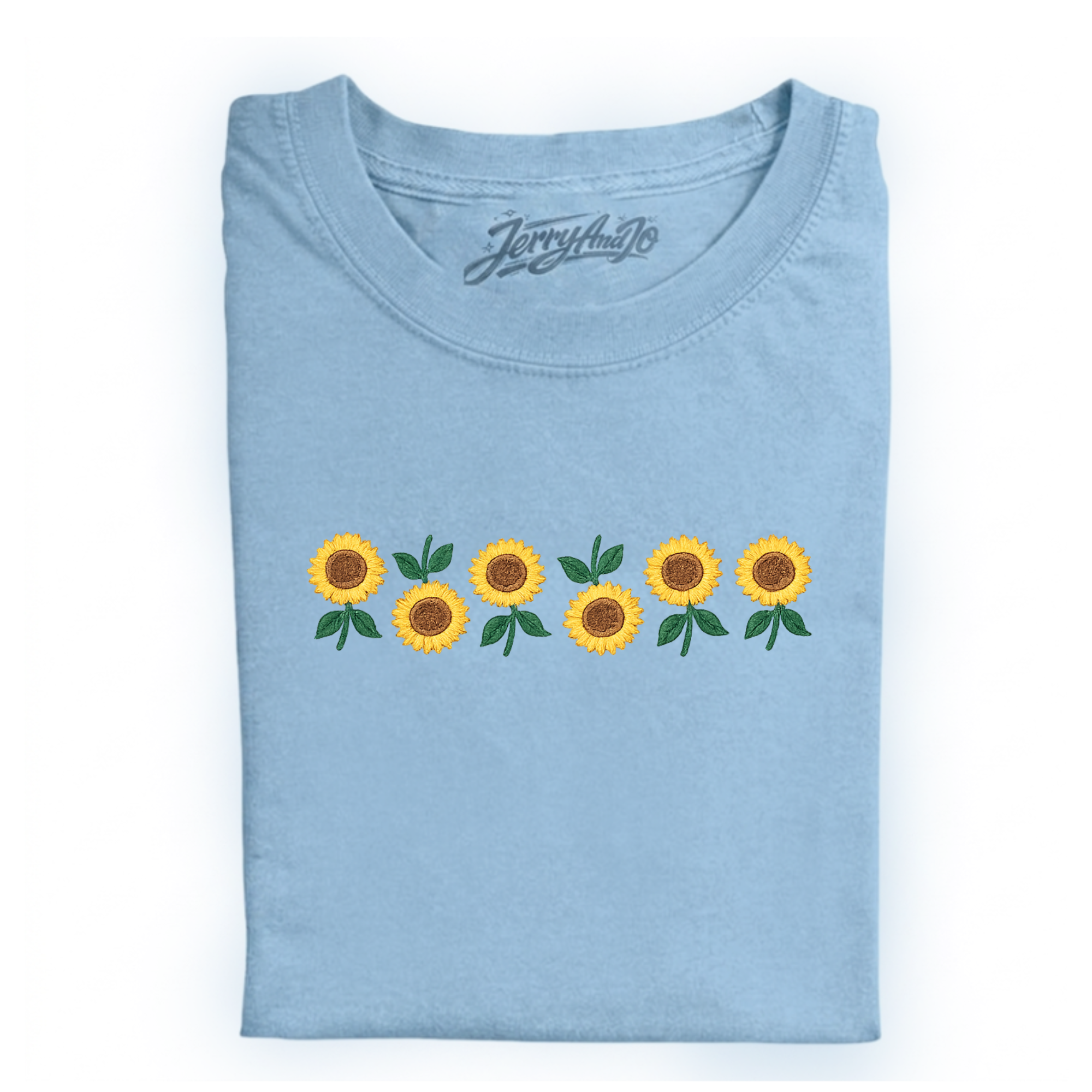SUNFLOWER ROW EMBROIDERED TEE CT-0010
