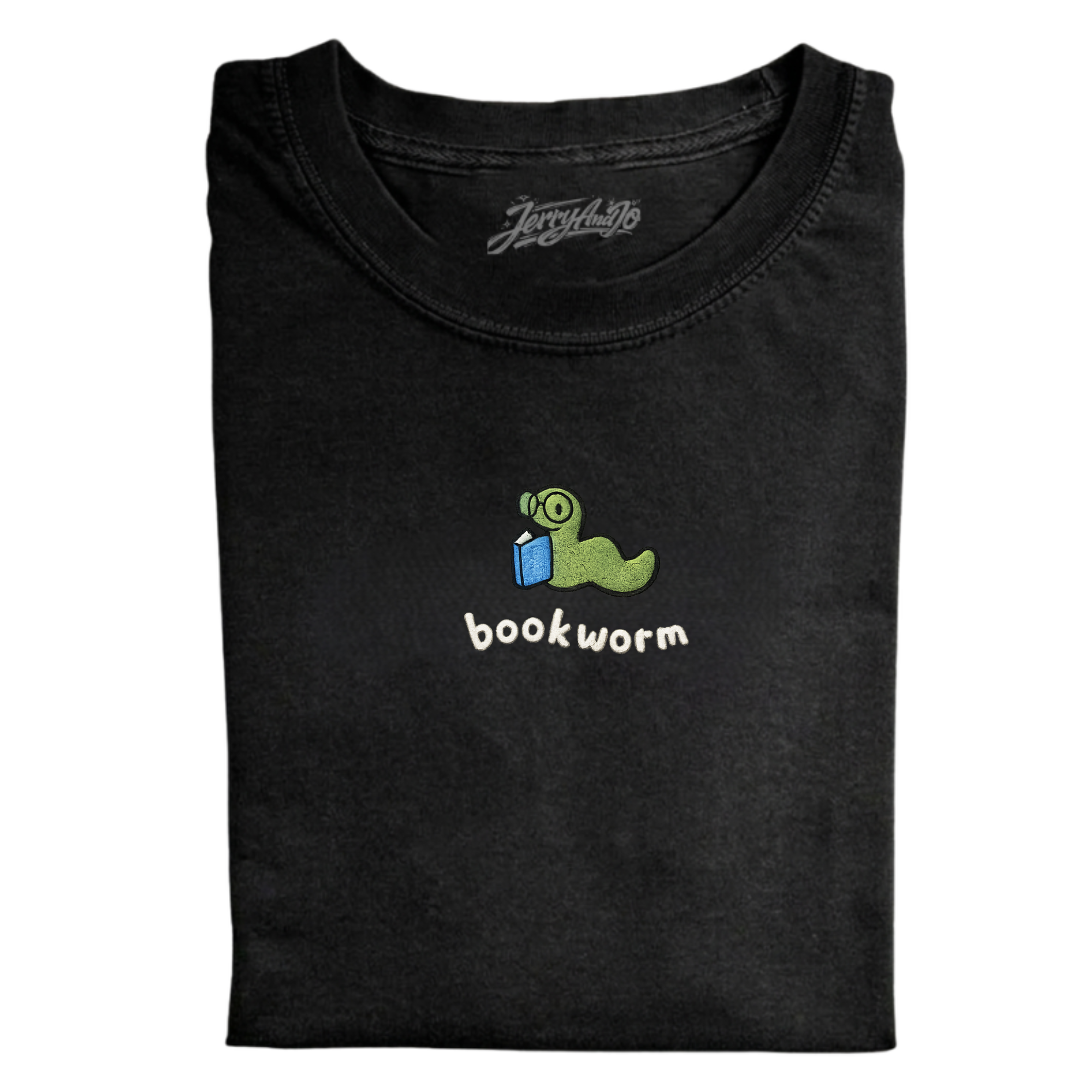 BOOKWORM EMBROIDERED TEE CT-0019