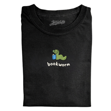 BOOKWORM EMBROIDERED TEE CT-0019