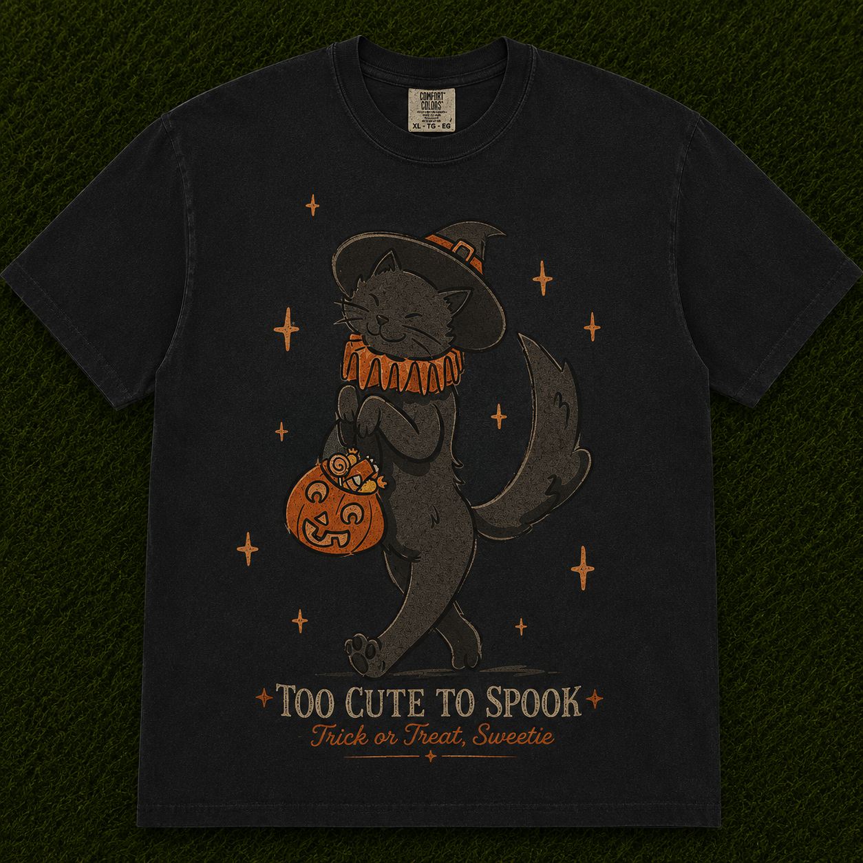 TOO CUTE TO SPOOK HALLOWEEN T-SHIRT AV-0098