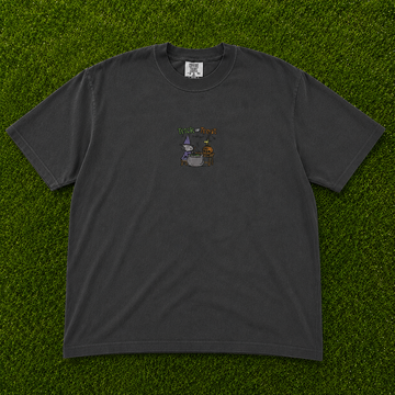 TRICK OR TREAT EMBROIDERED HALLOWEEN TEE AV-0033