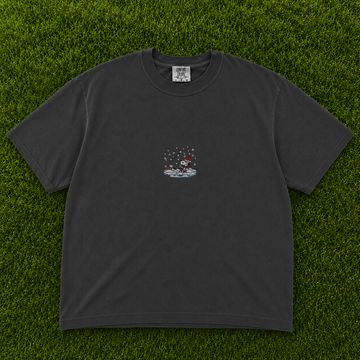 MINI WINTER SNOOPY EMBROIDERED CHEST TEE AV-0040
