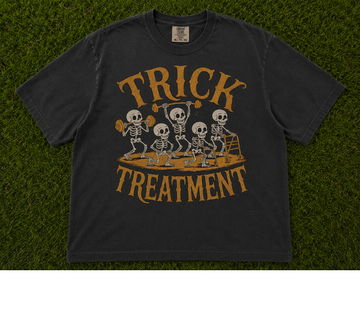 TRICK TREATMENT RETRO HALLOWEEN T-SHIRT AV-00132