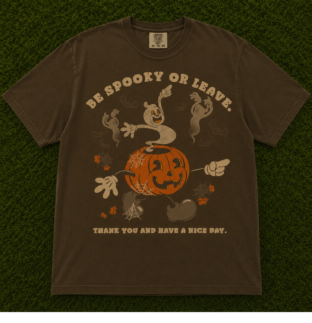 BE SPOOKY OR LEAVE HALLOWEEN T-SHIRT AV-00138
