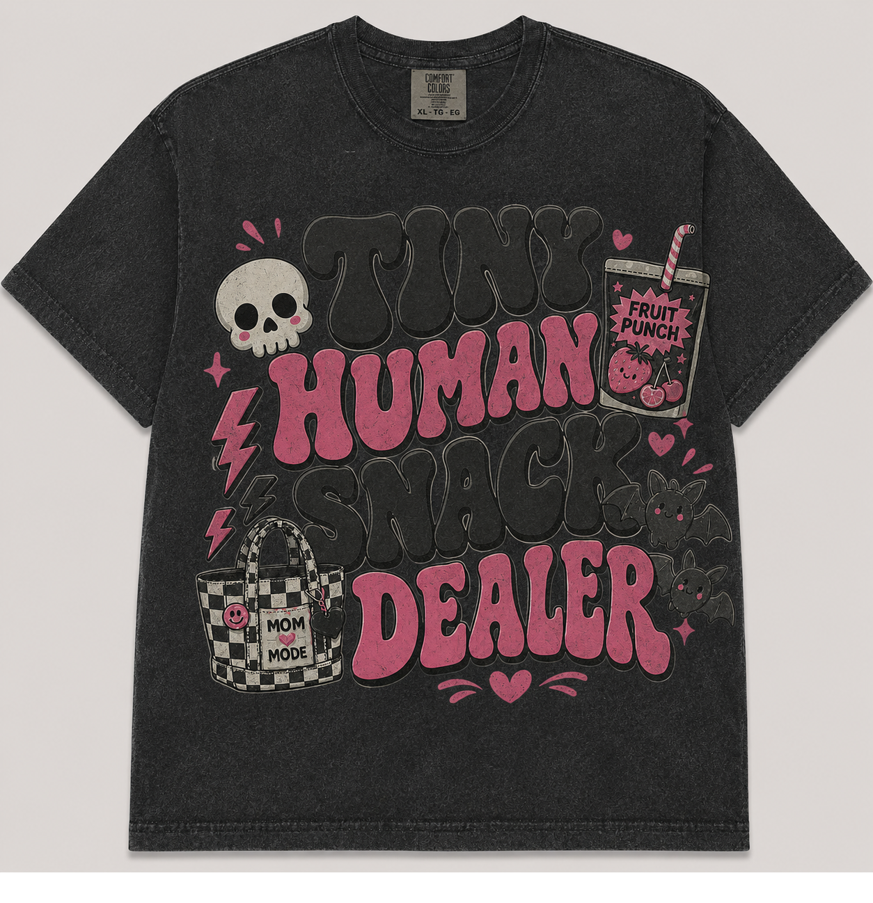 TINY HUMAN SNACK DEALER HALLOWEEN T-SHIRT AV-00148
